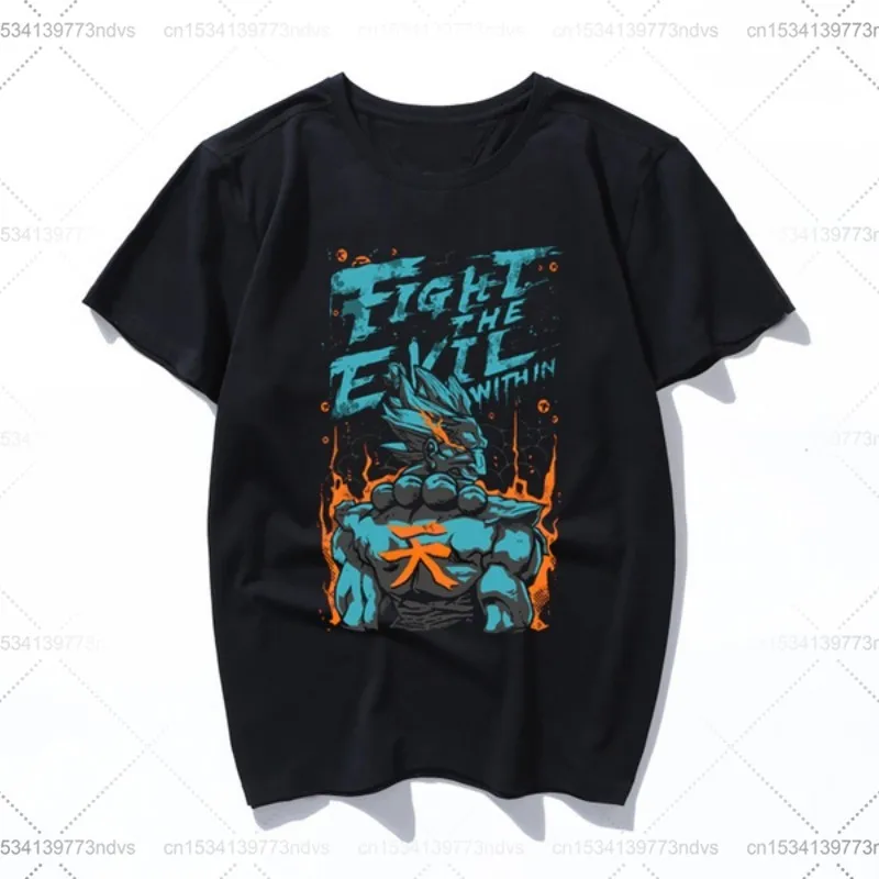 

fight the evil within T Shirt Women T-Shirt Casual Fun Tee Shirt Men Plus size Printed Cotton Short Sleeve Shirt