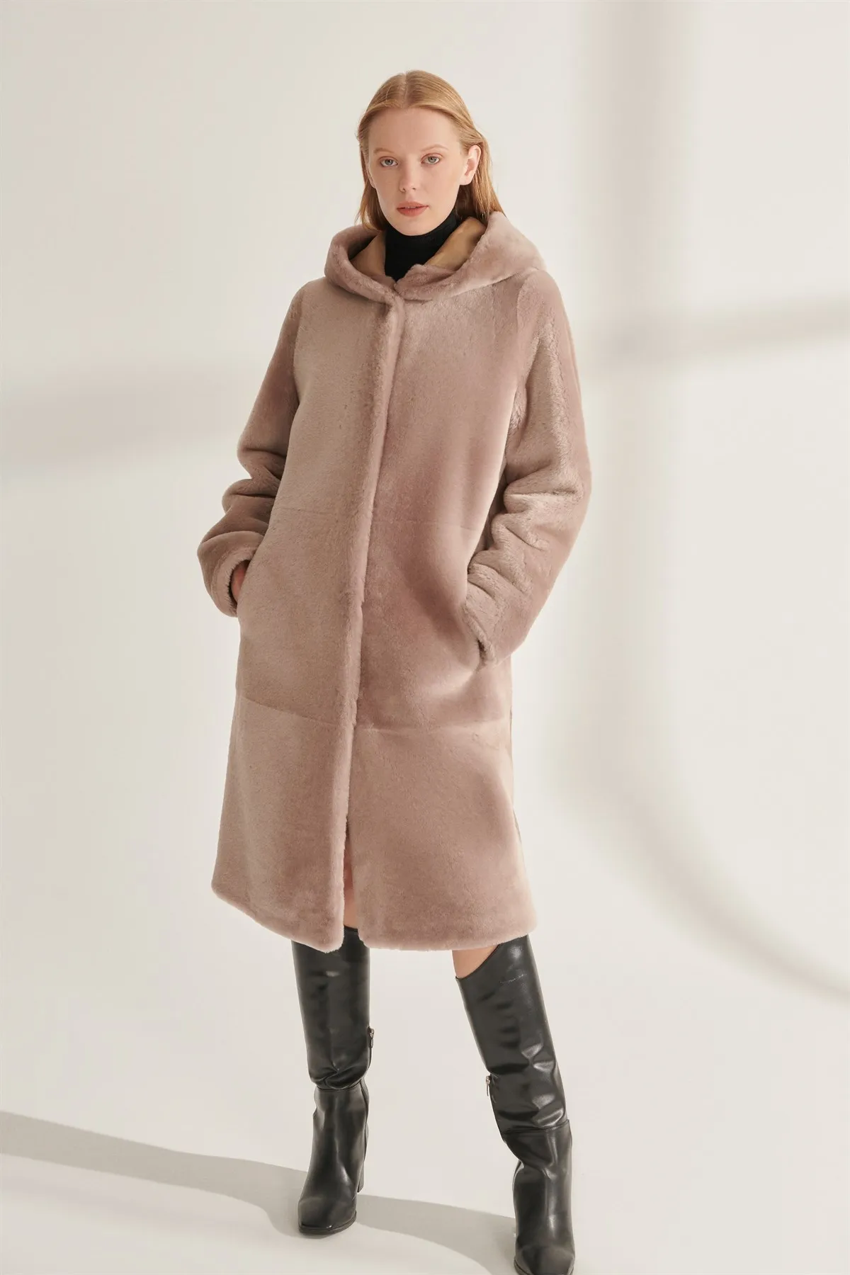 Women's Plush Parka Real Fur Coats Sheepskin Coats Winter Warm Clothing Long Plush Outfits New Street Fashion From Turkey