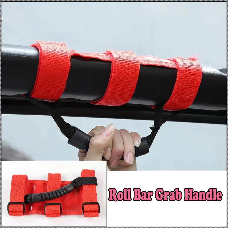 

4x4WD Armrest Top Grab Handles Roll Bar Grab Handle for Jeep Wrangler CJ YJ TJ JK Interior Accessories Auto Parts