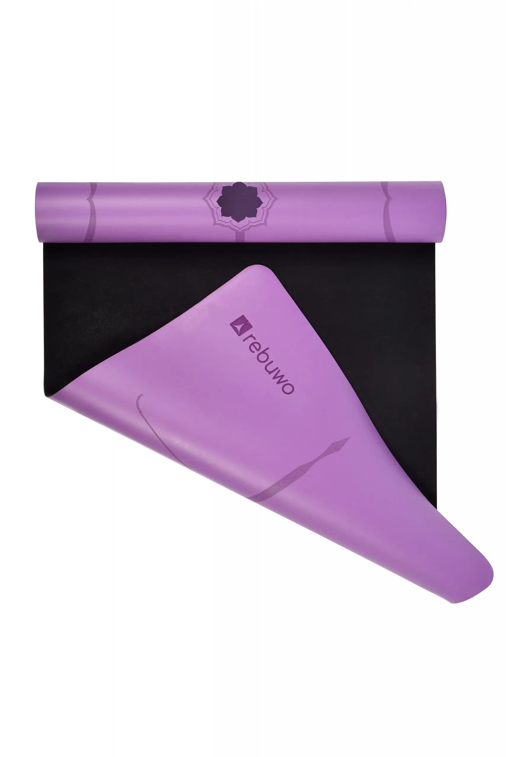 

Rebuwo Rubber Yoga Mat Purple