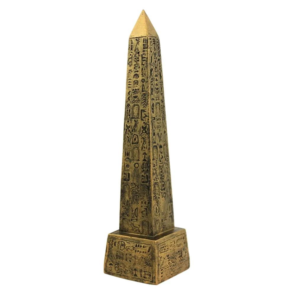

Древний Египетский обелиск, золотой цвет, Декор, декоративные изделия, подарок, аксессуары для дома, офисное украшение, отель, бар, скульптур...