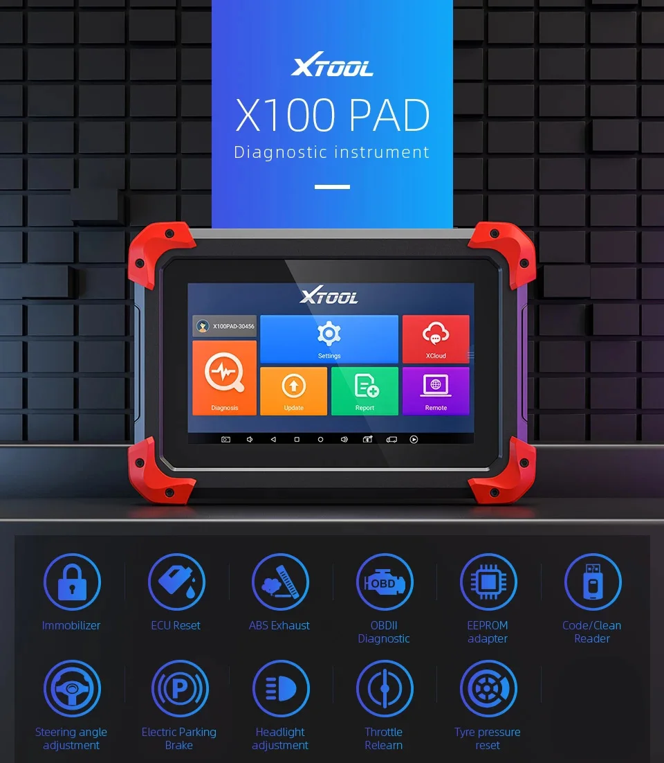 Автомобильный диагностический сканер XTOOL программатор для ключей OBD2 считыватель