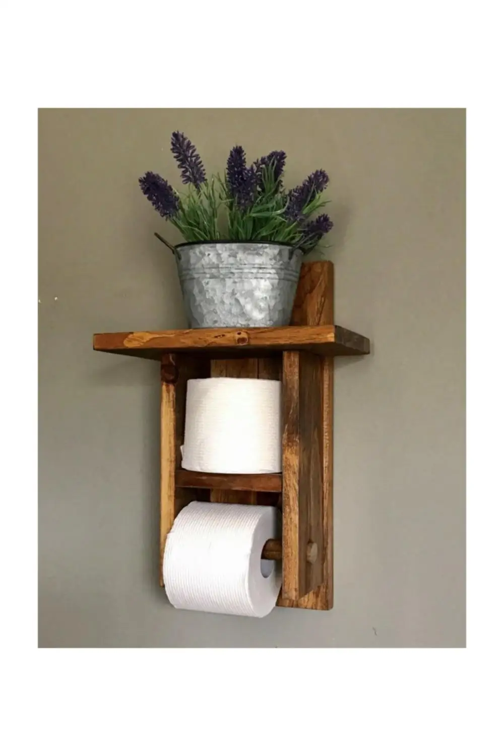 

Natural Wood Toilet Paper Holder