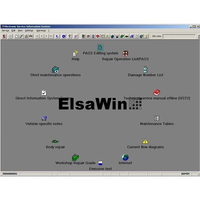 ELSAWIN 6.0 with ETK 8 .3 Newest for Audi for VW Auto Repair Software Group Vehicles Electronic Parts Catalog 2