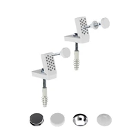 steel screw flatround white cover closet side fixing set low l type