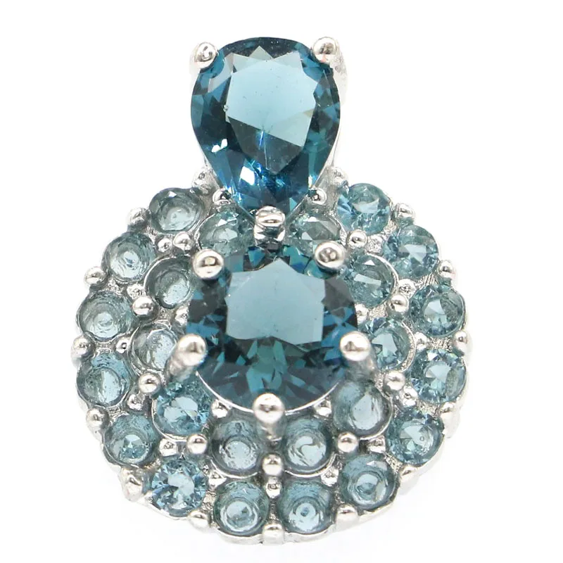 23x18 мм настоятельно рекомендуем розовый турмалин с лондонским голубым топазом