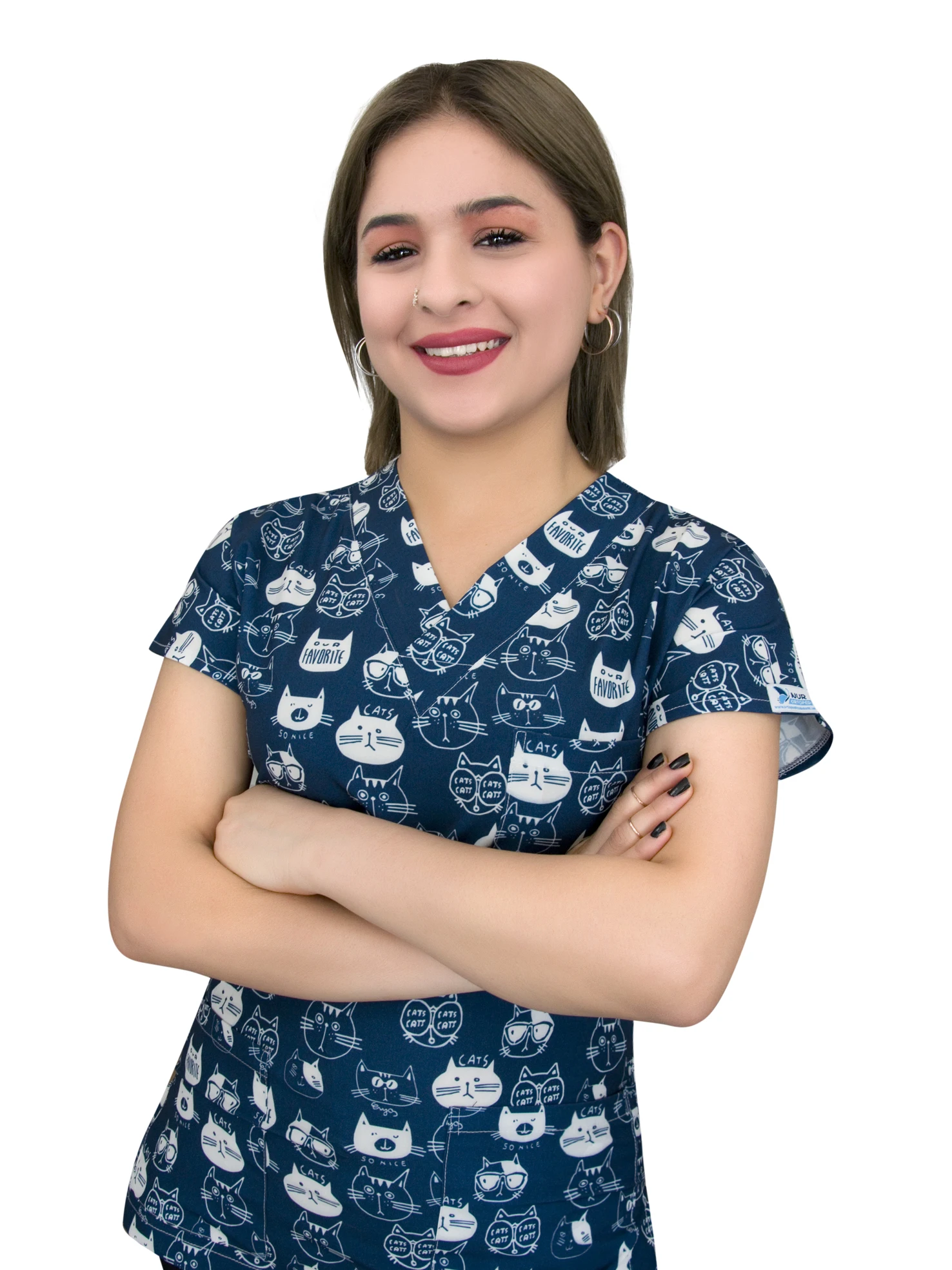 Однотонная унисекс футболка из полиэстера и лайкры с рисунком кота темно синего