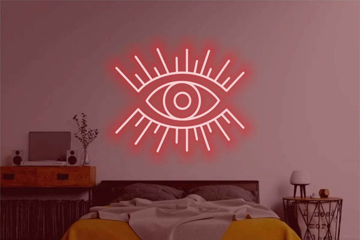

Wanxing Evil Eye Neon Signs Creative Game Neon Home Decor Party Neon Photo Props Thanksgiving Gifts Christmas Decor/Gift