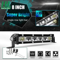 haolide 8 14 led light bar spot flood combo drl lights driving fog lamp offroad work light boat bus headlights tractor