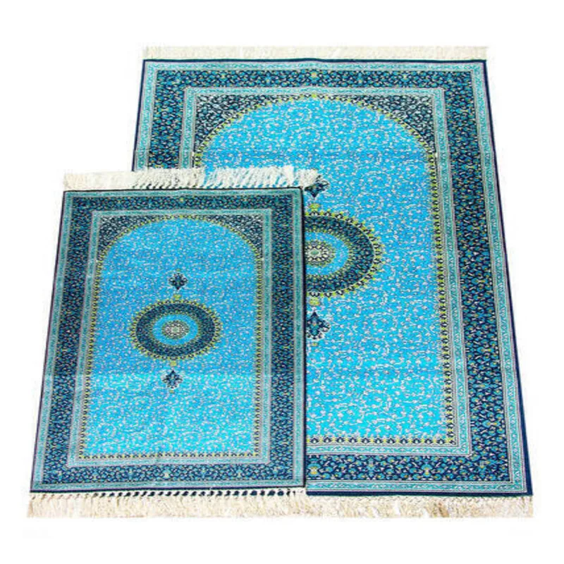 Превосходное качество мусульманский молитвенный коврик набор для мамы отца