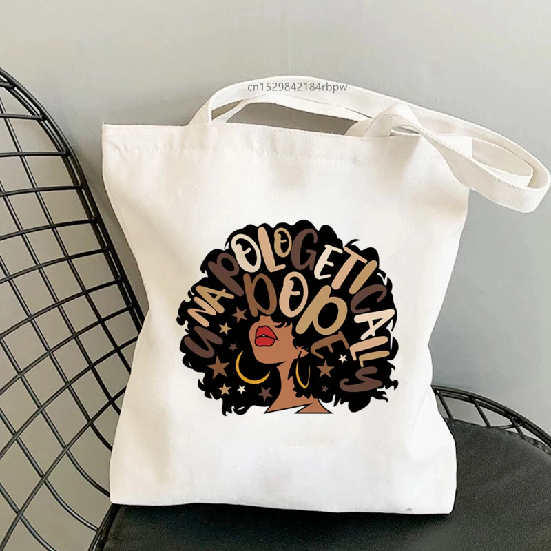 

Beautiful African Girl Fashion 2021 New Arrival Shoulder Canvas Chic Casual Ins Large Shopper Street Handbag Wallet Women Bag