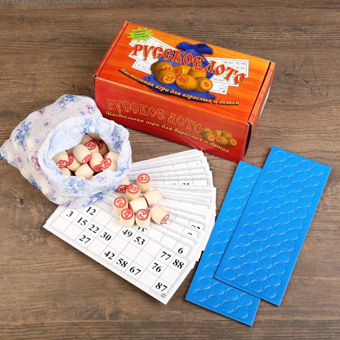 Настольная игра Русский Лото классический в коробке лото деревянная семейный