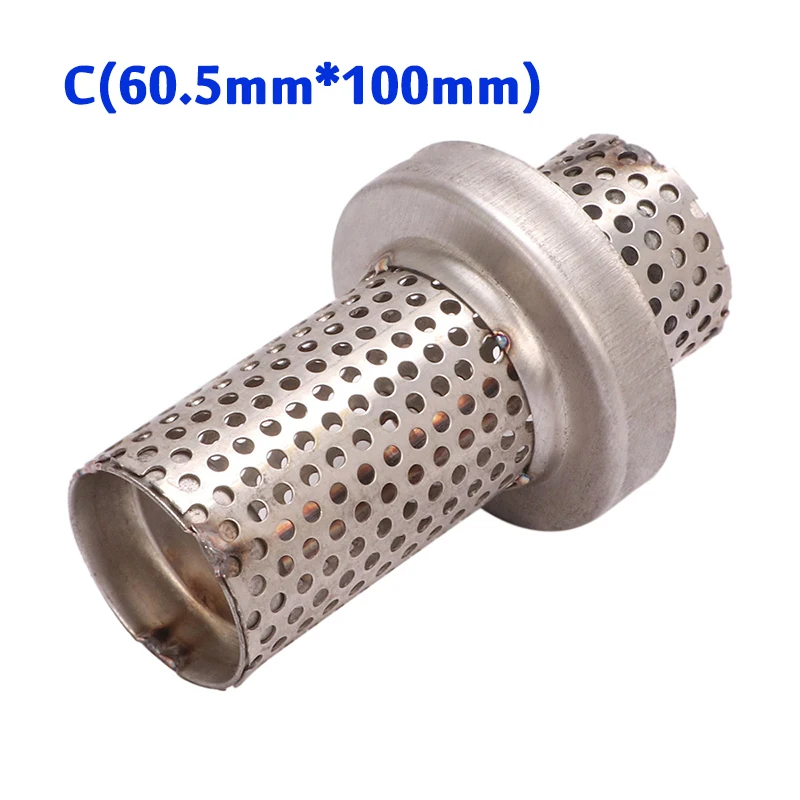Универсальный выхлопной глушитель съемный с глушителем 51 мм 60 из нержавеющей
