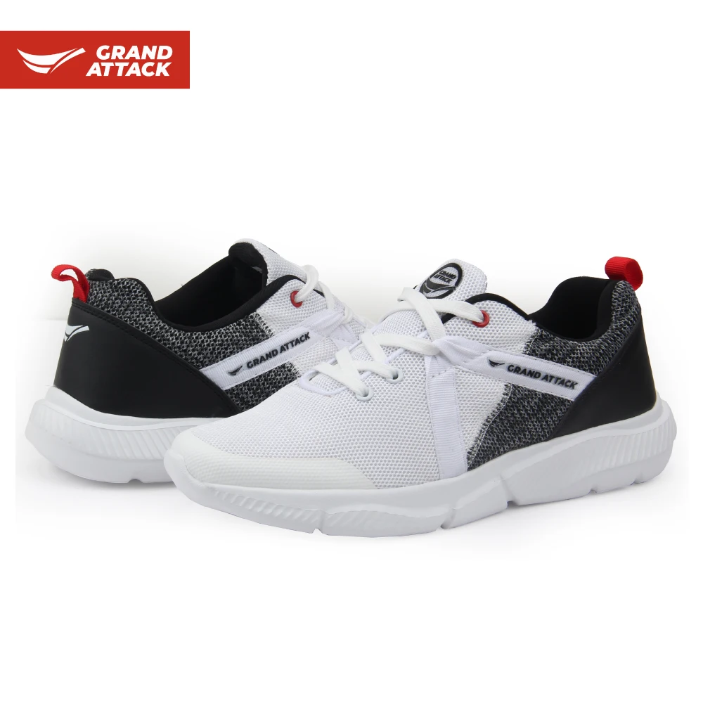 

Grand Attack Men's Breathable Lightweight Lace Up Comfortable Trainers Running Walking Jogging Crossfit