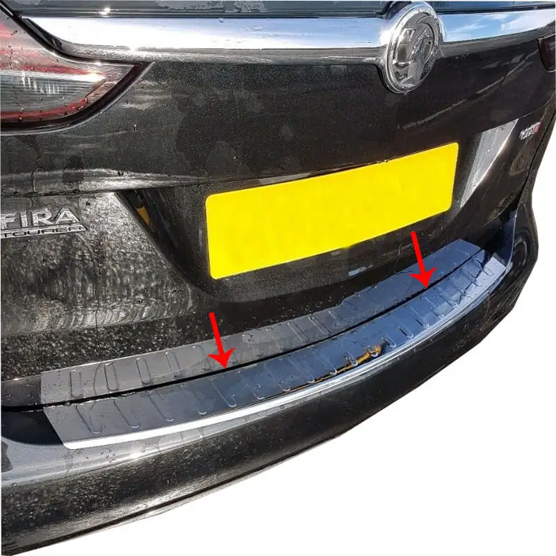 

Rear Bumper Sill Cover S. Steel Rear Bumper Protector Rear Bumper Guard for Opel Zafira C Tourer 2012-UP