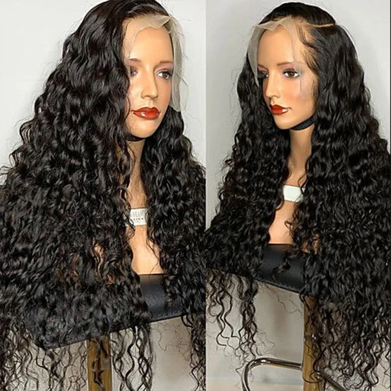 

Soft Curly Synthetic Lace Front Wigs Preplucked Baby Hair Synthetic Wigs for Black Women High Density Free Part Daily Wig