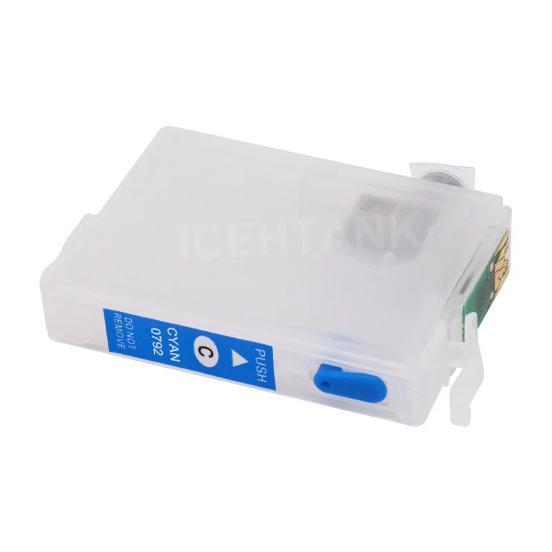 ICEHTANK Refillable патрон чернил для принтера Epson T0801 Stylus Photo P50 T59 R265 270 285 290 360 RX560 585 610 650