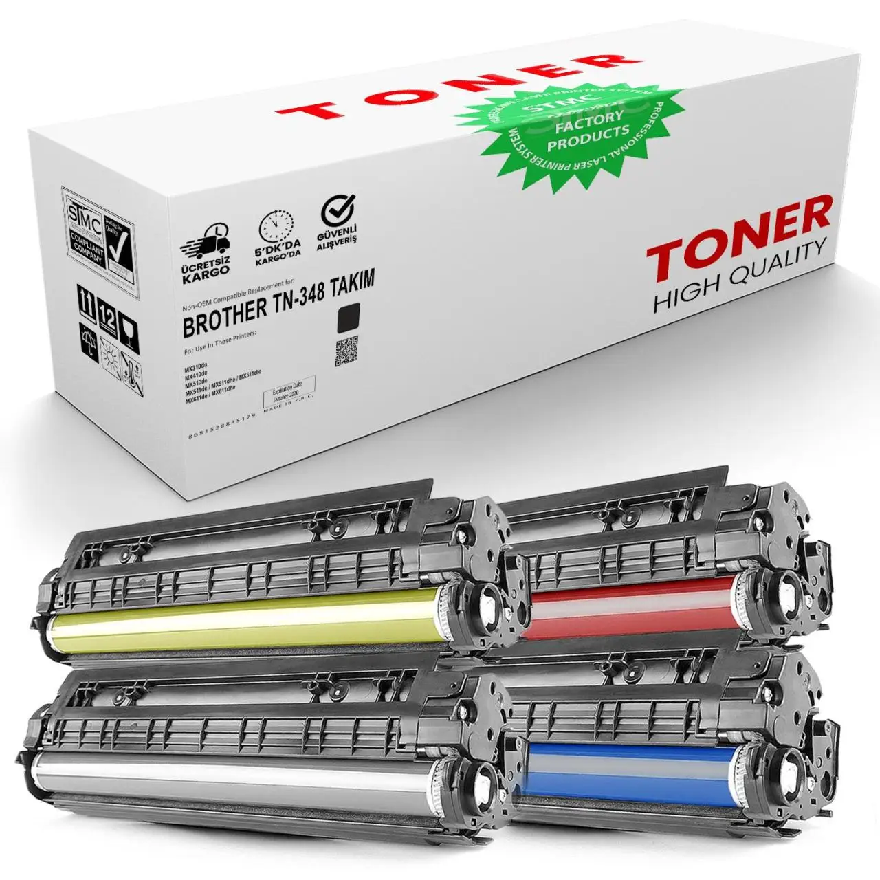

Brother TN-348 counterpart tool Toner / WB/DCP-9270CDN/MFC-9970CDW/HL 4 set