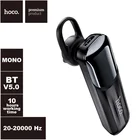 Bluetooth гарнитура HOCO E57 Essential BT 5.0, моно, вкладыши (черный)
