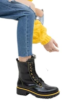 new luxury paris boots women half boots winter shoe platform slip on half boots chunky heel design award