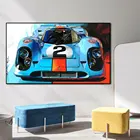 Картина на холсте с изображением гоночного автомобиля, Ford GT 911