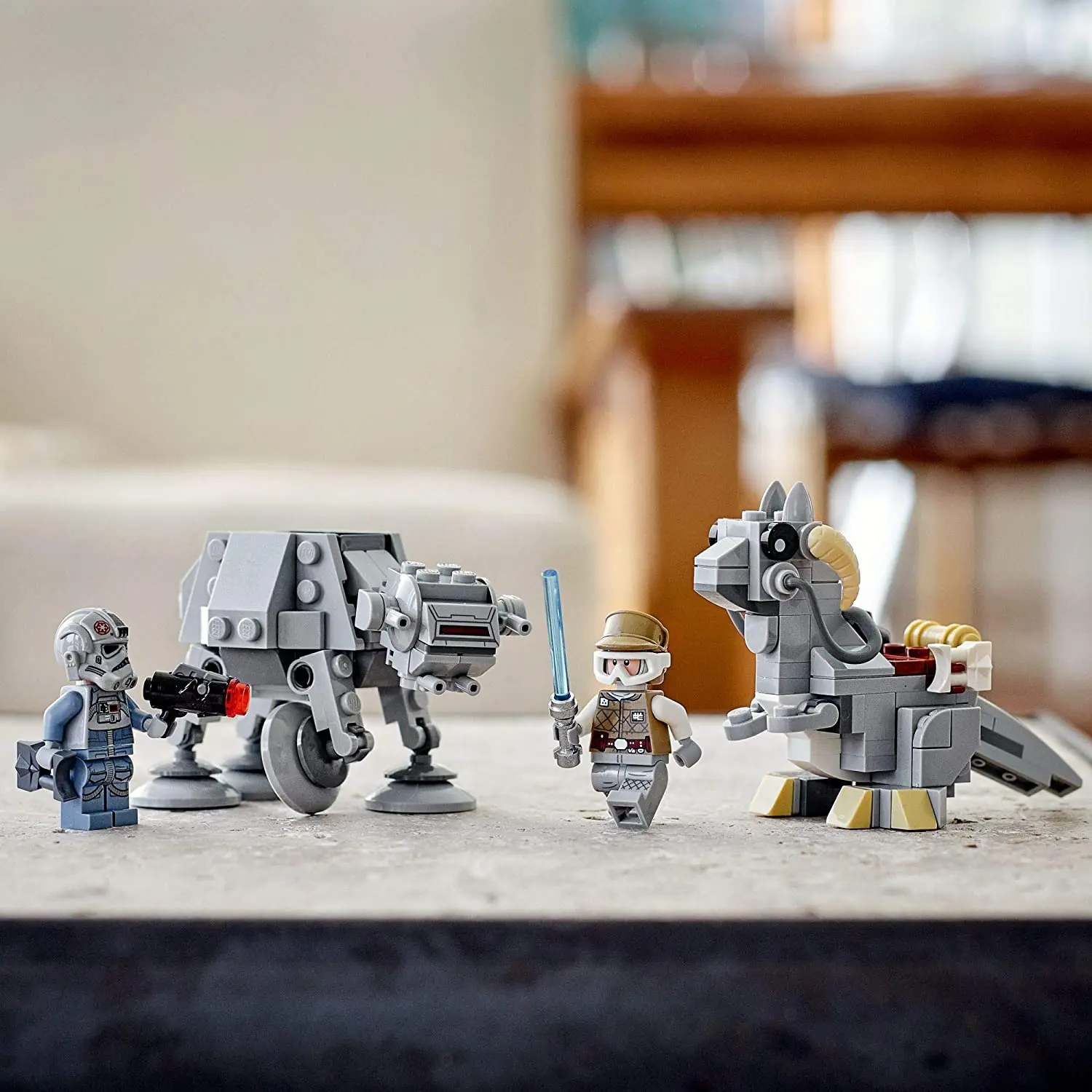 

LEGO Star Wars at-at vs. Tauntaun Microfighters 75298 Building Kit; Awesome Buildable Toy Playset for Kids Featuring Luke Skywal
