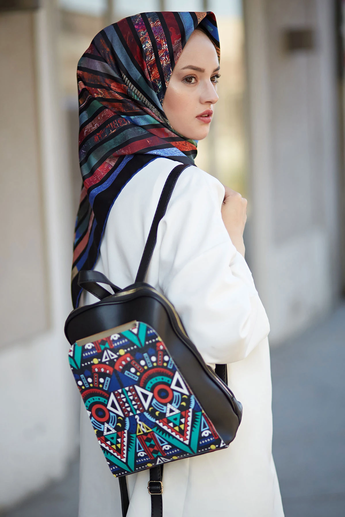 Модный рюкзак с узором для женщин новый сезон 2021 женский кошелек