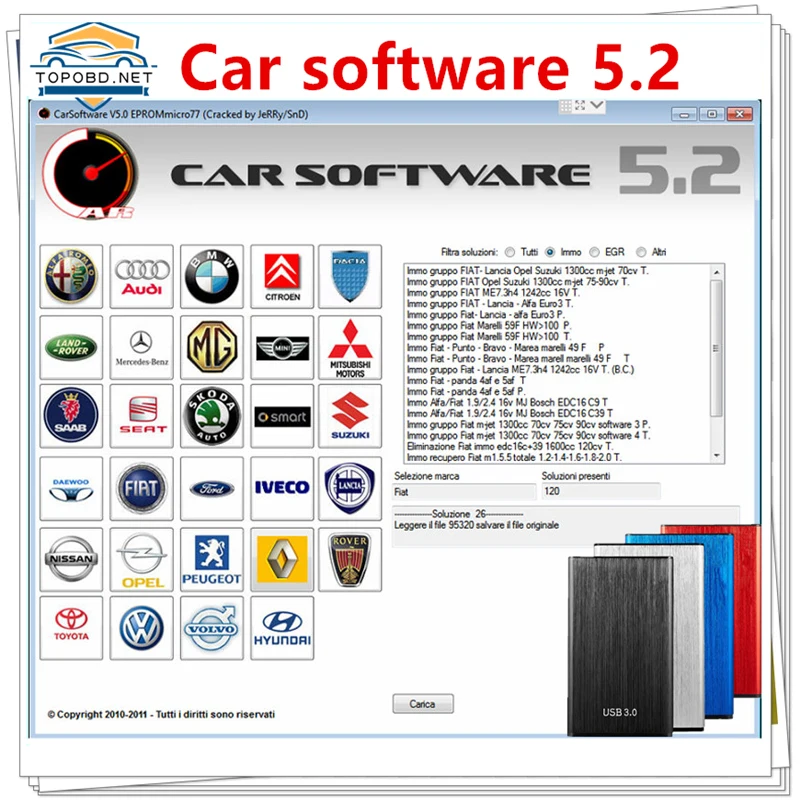 Автомобильное программное обеспечение v5.2 EPRO Mmicro77 с файлом для трещин CarSoftware 5 2 immo