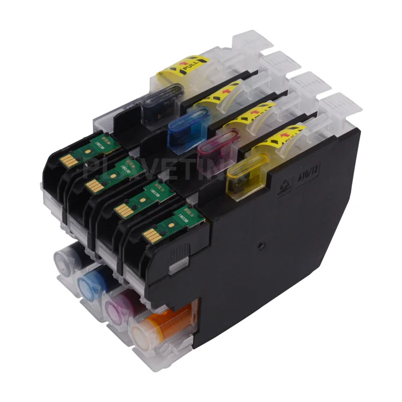 Чернильный картридж Plavetink LC3213 XL совместимый для принтеров Brother LC 3213 с чернилами на