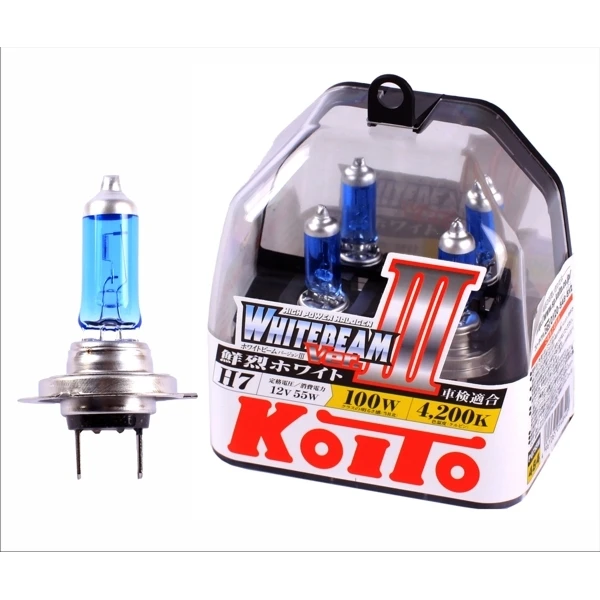 Лампа высокотемпературная Koito Whitebeam H7 12V 55W (100W) комплект 2 шт.|Лампы для