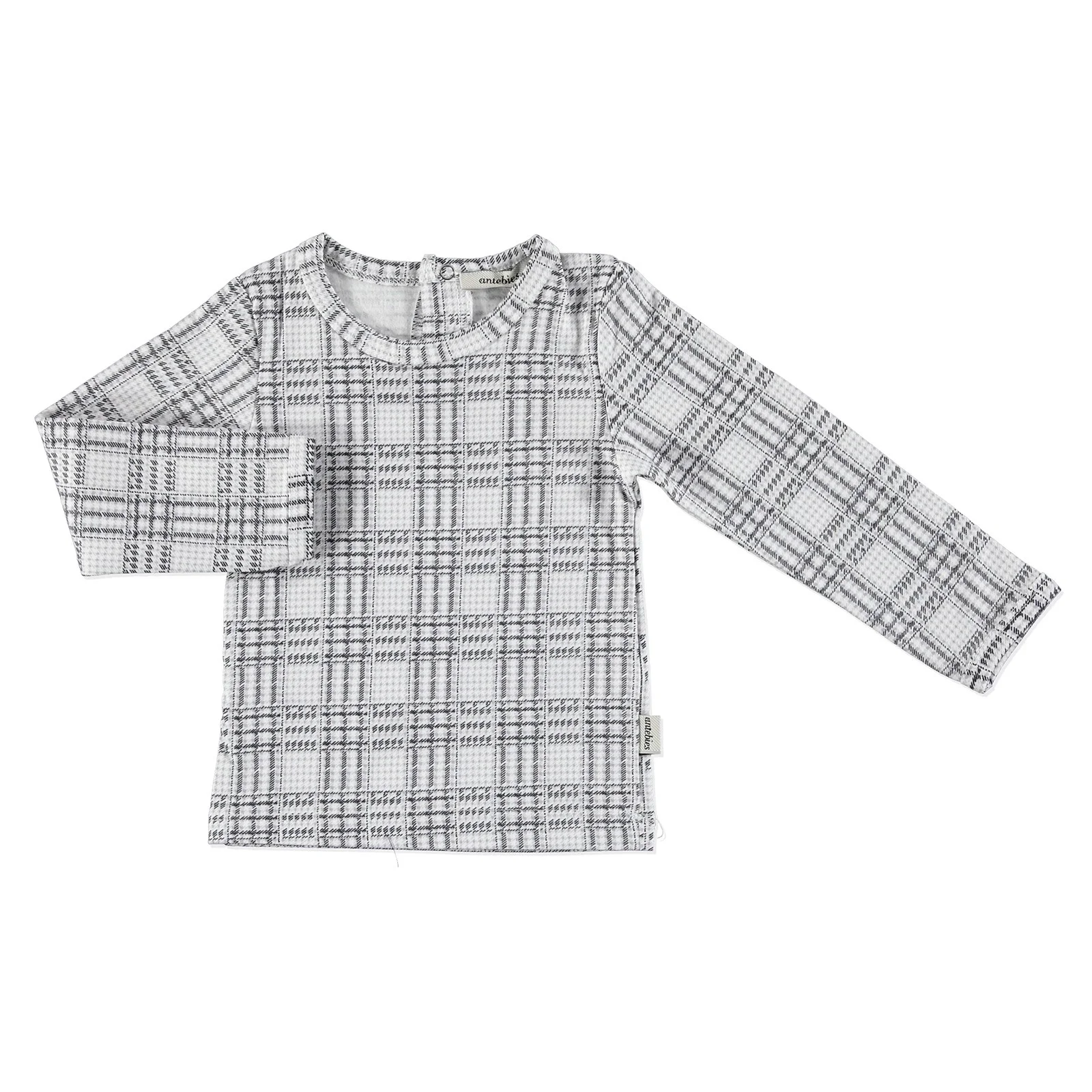 Детские боди с длинными рукавами из органической клетчатой ткани ebek Antebies |