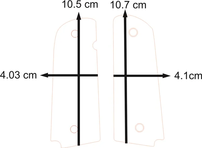 Ручка и чехол для Colt 1911 лазерная резка на заказ зажимает Mod.25 Gun аксессуары Оружие