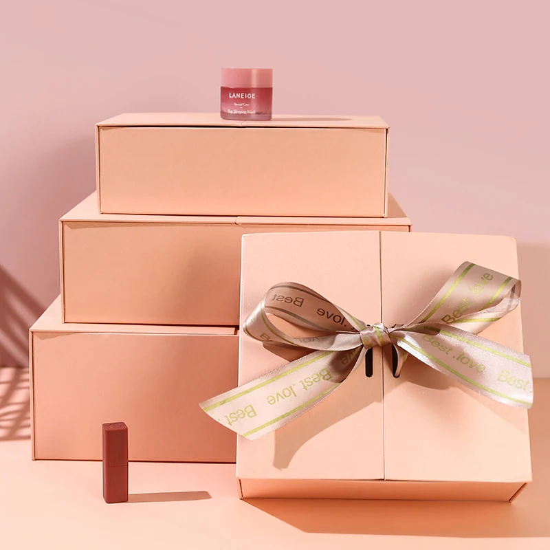 

Складная коробка с логотипом на заказ, роскошный стиль, Персонализированные Свадебные Рождественские подарки, картонные коробки для одежд...