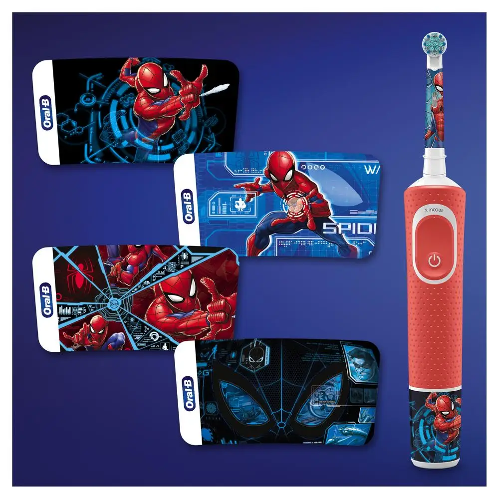 Электрическая зубная щетка Vitality Kids D100.413.2K Spiderman "человек-паук" ORAL-B | Бытовая