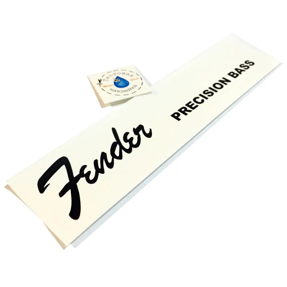 Декаль на голову грифа бас-гитары &quotFender Precision Bass&quot | Спорт и развлечения