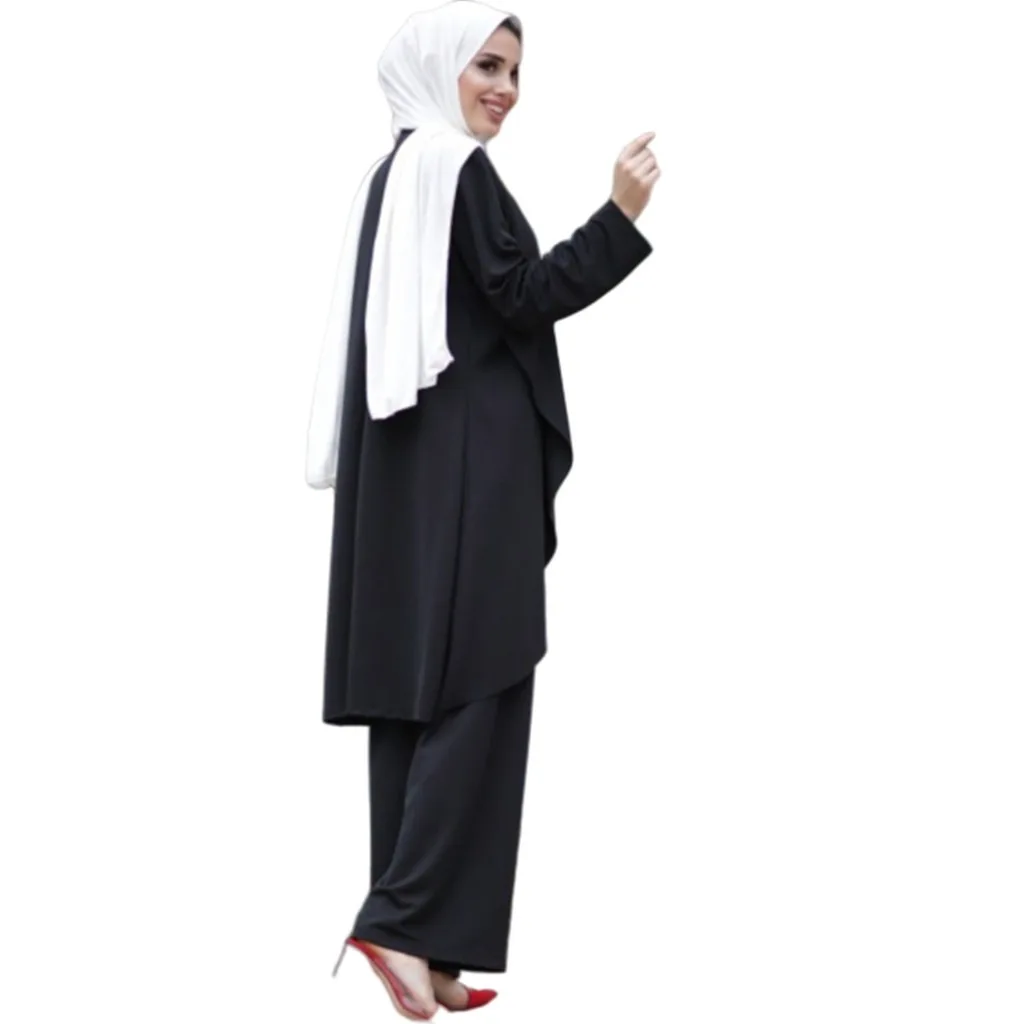 

Turkey Muslim women dress hollow solid long upper garment headscarf islam jilbab party dresses vestidos Moroccan caftan abaya 20