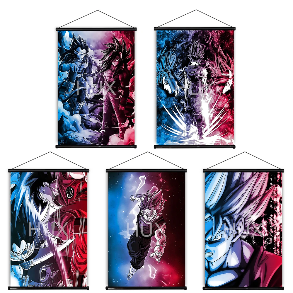 

Bandai Anime Dragon Ball Z Series Goku Vegeta Creative Posters Pictures Prints Scroll Canvas Painting Wall Art Mural Room Decor