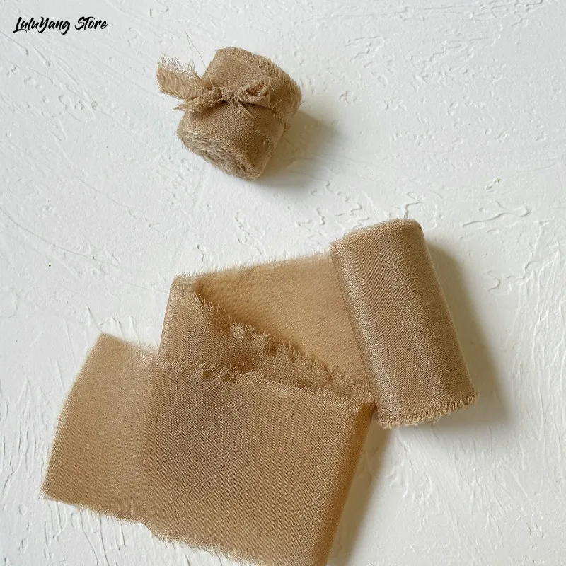 Румяна из 100% шелка 5 метров натурального ручной работы порванные румяна розовая