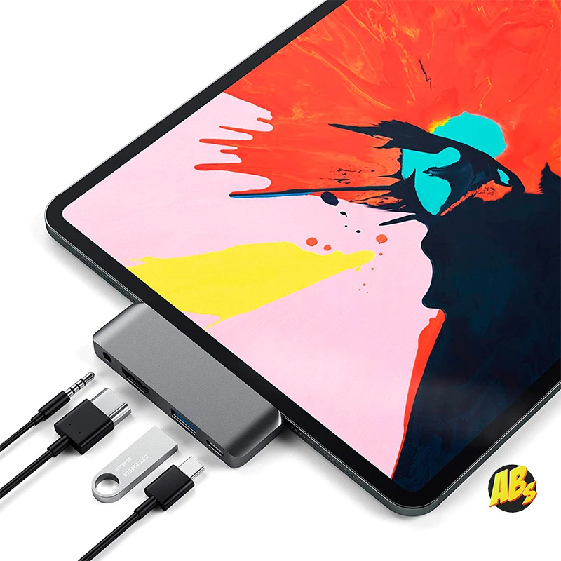 USB 3.1 Type C to PD Fast Charger 4K HDMI 3.0 3.5mm AUX Jack Cable Adapter Hub for iPad Pro PS3/4 Switch Macbook TVBox XBOX | Компьютеры и