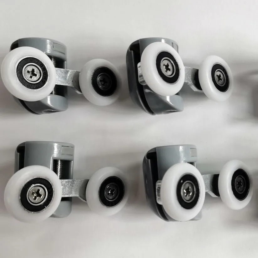 25 мм. Ролики для дверей душевой кабины верхний ролик двойной нижний на кнопке