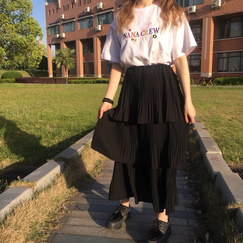 Футболка с коротким рукавом белая вышивкой в японском и корейском стиле | Женская