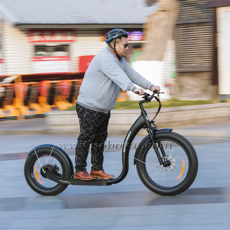 Стоячий Escooter большой колесо E-scooter внедорожник подвеска Электрический скутер -