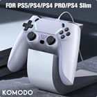 Беспроводной Bluetooth геймпад KOMODO для PS5PS4SlimPro, контроллер с двойной вибрацией для игр, контроллер для Sony PlayStation5 PC