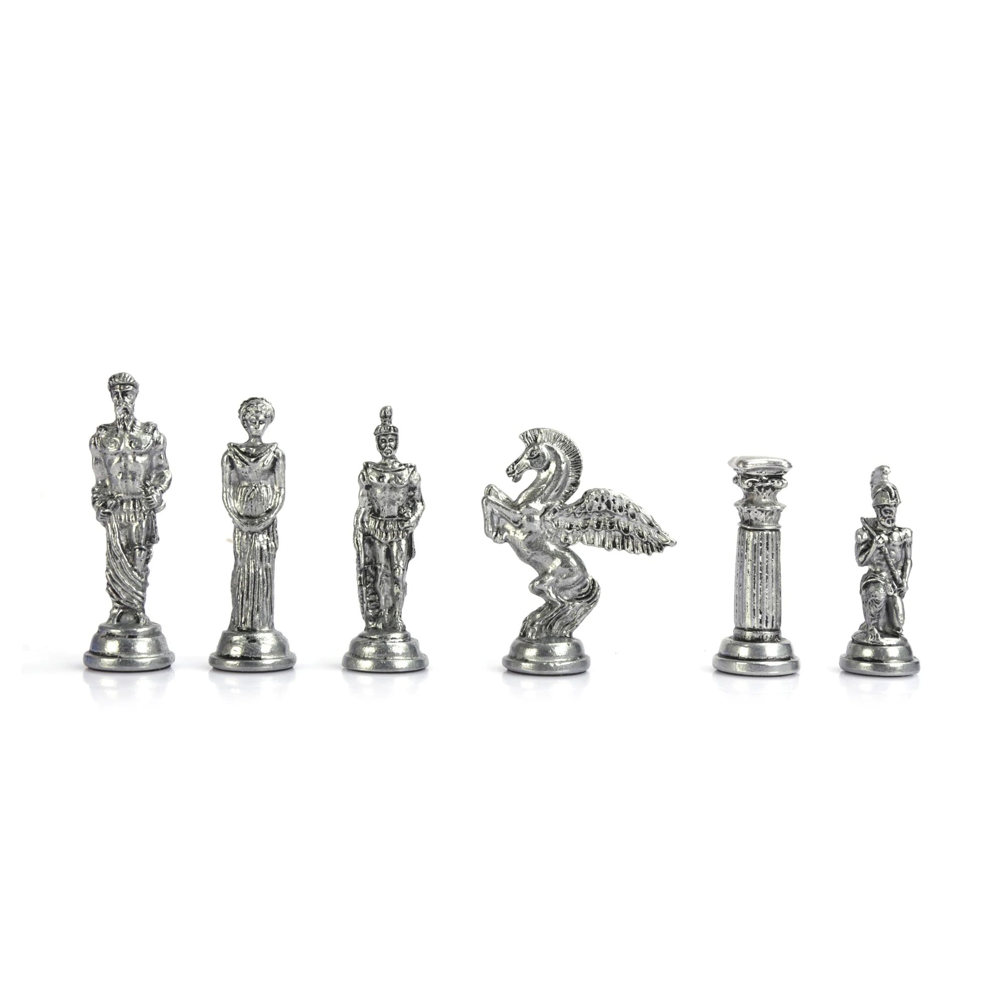 (Only Chess Pieces) Antique Copper Mythologic Pegasus Figures Handmade Metal Pieces Big Size 9.5cm(Board is Not Included) | Спорт и