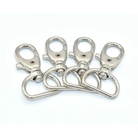 20mm metal swivel hook silver swivel clasp snap hooks lobster clasp claw push gate trigger clasps oval ring for keychain