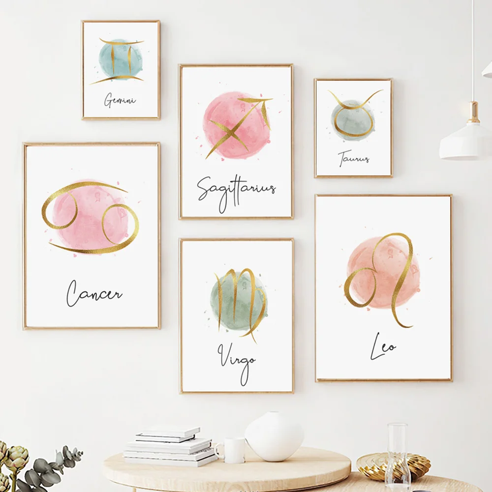 

Abstract Golden Lines Minimalism Constellation Nordic Wall Art Canvas Painting Posters And Prints Pictures For Living Room Decor