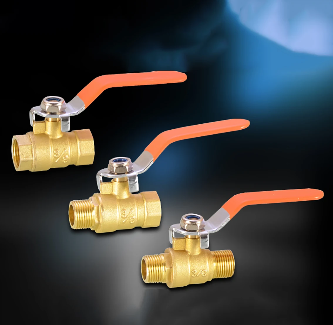 

1Pcs Brass 1/4'' 3/8'' 1/2'' 3/4" Dual Female Thread Long Handle Ball Valve Pipe Fittings Joint Hose Coupler Adapter Connectors