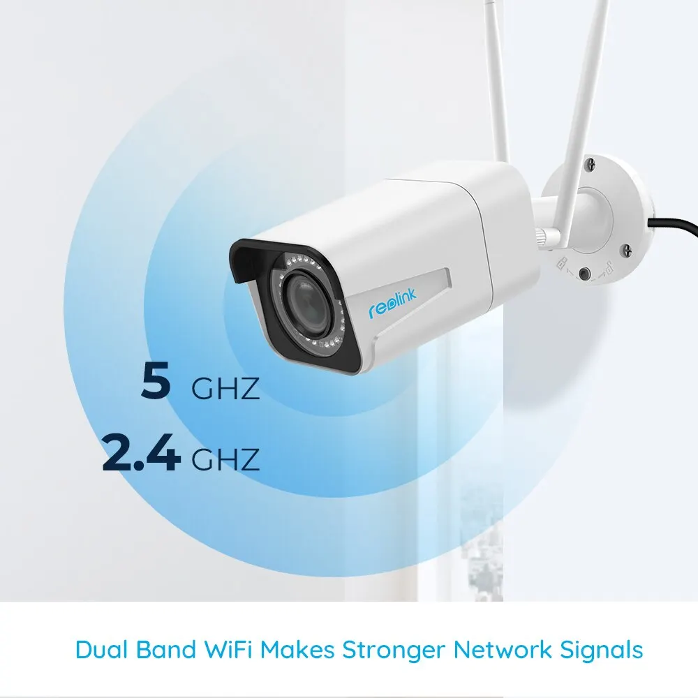 Reolink WiFi камера 5MP HD 2 4 Ghz/5Ghz 4x оптический зум ip безопасности со встроенным слот
