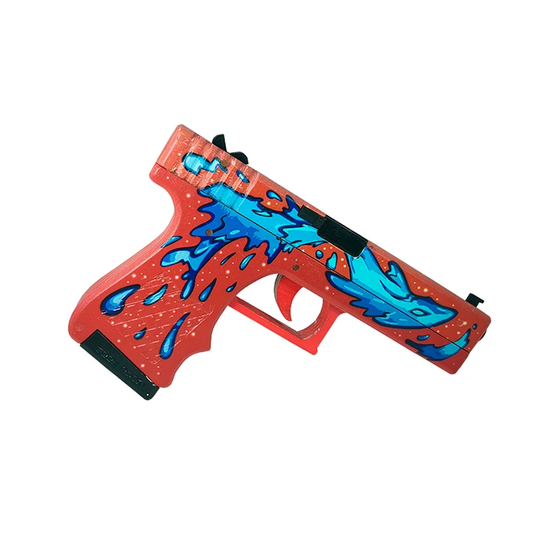 Деревянный пистолет Glock Дух воды CS GO | Пистолет кс го (Деревянный резинкострел