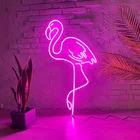 Розовый фламинго на заказ неоновая вывеска светодиодсветодиодный гибкая доска для букв для домашнего декора спальни внутреннее настенное украшение крутой подарок